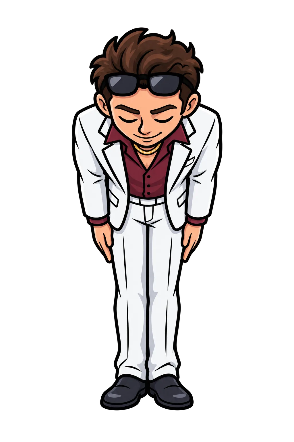 Detail Yakuza bowing politely